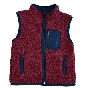 BEN SHERMAN Boys Sherpa Zipper Vest Size 4T